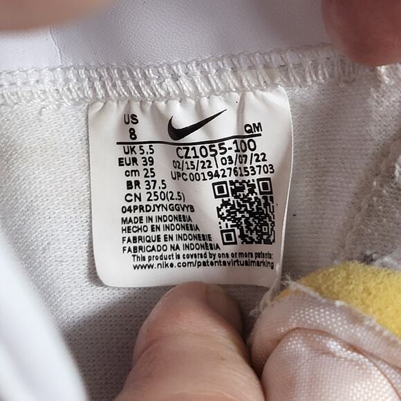 Nike Women's Blazer Mid '77 White Black Leather Sneaker size 8 - Picture 5 of 6